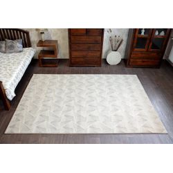 Teppich FLAT 48722/608 Zweifarben - creme braun