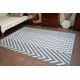Tapete prumo SIZAL FLOORLUX 20504 FOLHAS prata / preto SELVA