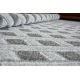 Tapete prumo SIZAL FLOORLUX 20504 FOLHAS prata / preto SELVA