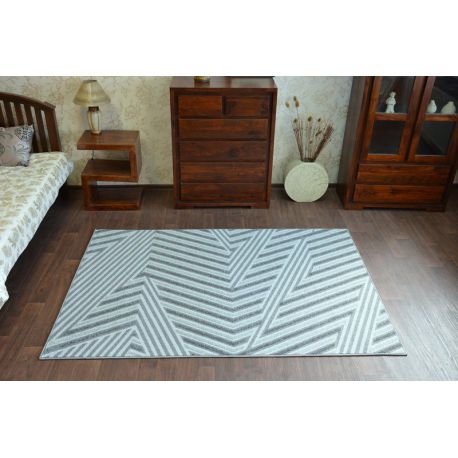 Covor sisal Floorlux 20504 Frunze şampanie si gri Junglă