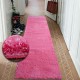 Alfombra de pasillo SHAGGY 5 cm rosa 
