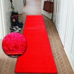 Shaggy futó szőnyeg 5cm piros