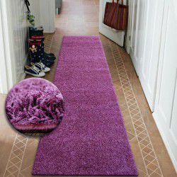 Alfombra de pasillo SHAGGY 5 cm violeta