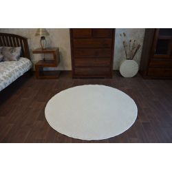 Carpet, round DELIGHT cream
