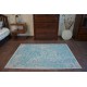 Carpet VINTAGE 22208/054 turquoise / cream classic rosette