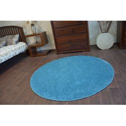 TAPIS cercle PHOENIX turquois