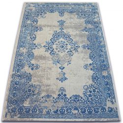 Килим VINTAGE розетка 22206/063 синій / крем