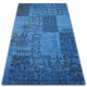 Koberec VINTAGE 22215/073 patchwork, vzor slátanina, modro-šedý 