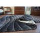 Carpet Shaggy SPACE 3D B222 dark grey