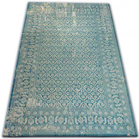 Carpet VINTAGE 22209/644 turquoise / cream classic