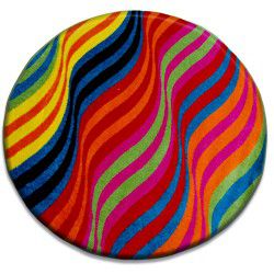 Tapis PEINT cercle - 1562 bleu