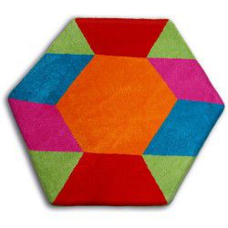 Carpet PAINT hexagon - 1550 blue