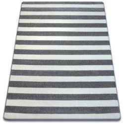 Teppe SKETCH - F758 grå/hvit - Striped