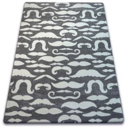 Tapis SKETCH - FA67 gris et crème - Moustache