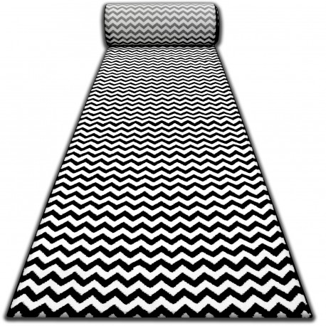 Sketch futó szőnyeg F561 fekete/krém - Cikcakk