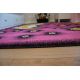 Tapis HAMPTON Cadre cercle noir