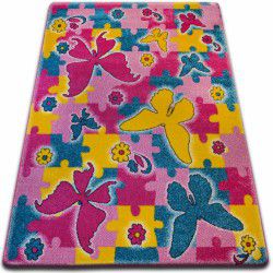 Teppich KIDS Schmetterling rosa C429