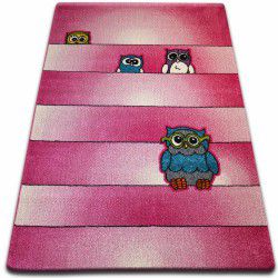 Carpet KIDS Owls pink C412