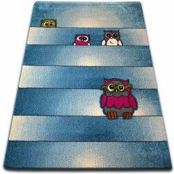 Carpet KIDS Owls blue C412