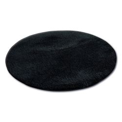 Carpet circle SHAGGY MICRO black
