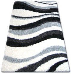 Alfombra SHAGGY ZENA 2490 blanco/gris