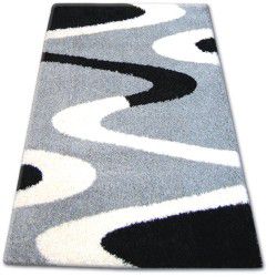 TAPPETO SHAGGY ZENA 3310 grigio / nero