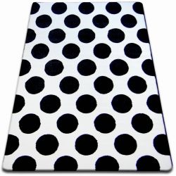 Tapis SKETCH - F761crème et blanc - Cercles