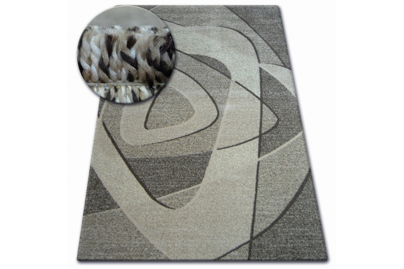 Carpet Shadow 1.19.2. Ковер бежево-серый 240х330 см Pierre Cardin Paris 502. Тень ковра. Carpet shadow