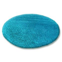 Paklājs apļveida Shaggy 5cm tirkīza