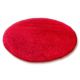 Kilimas Apskritas kilimas šiurkštus 5cm raudona
