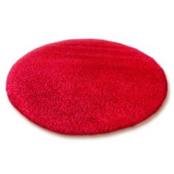 TAPIJT ROND SHAGGY 5cm rood 