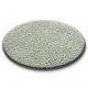 Carpet round SHAGGY 5cm grey