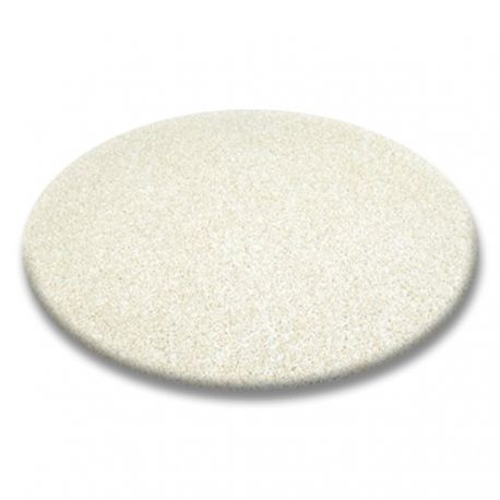 Kulatý koberec SHAGGY 5 cm krémový