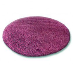 Okrúhly koberec SHAGGY 5 cm fialová