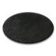 Килим кръг SHAGGY 5cm черно