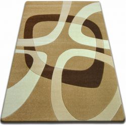 Tapis FOCUS - F242 beige CARRÉ QUADRILATÈREcaramel