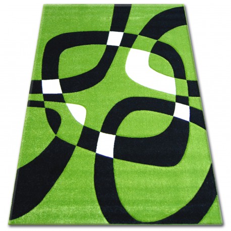 Alfombra PILLY H203-8405 - verde/negro