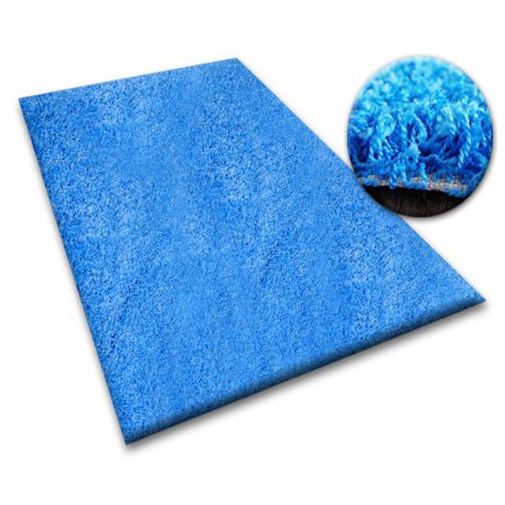 Teppe - vegg til vegg SHAGGY 5cm blå