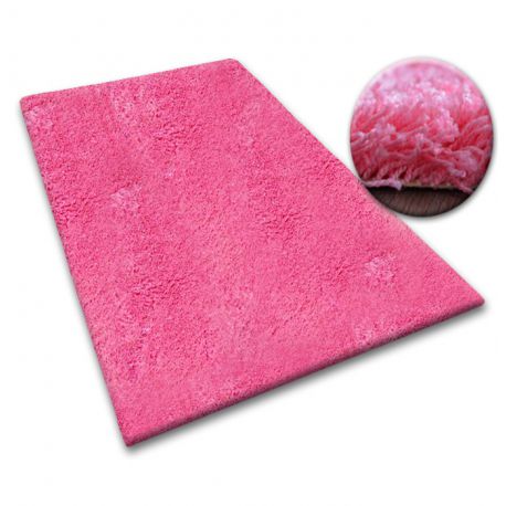 Paklājs Paklāju segumi Shaggy 5cm rozā 