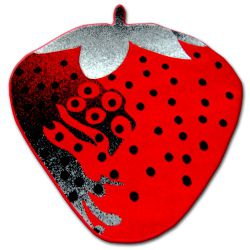 Tapete infantil HAPPY C298 MORANGO vermelho