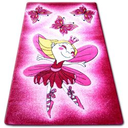 Matta barn HAPPY C123 rosa Fairy