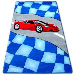 Alfombra infantil HAPPY C227 azul Coche