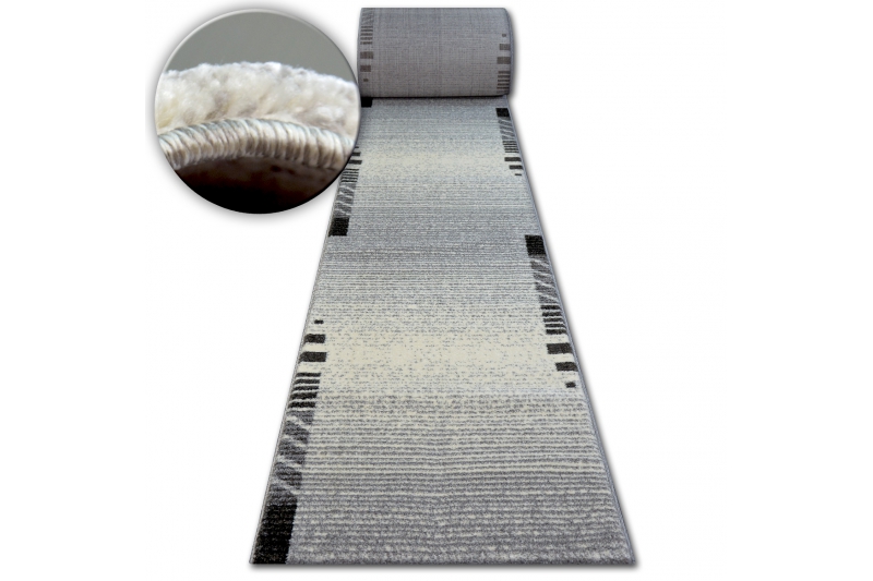 Läufer SHADOW 8597 Silber - Breite : 120 cm, Farbe : grau