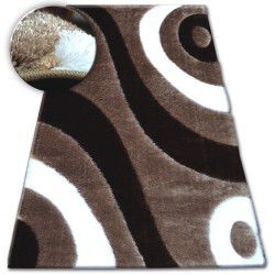 Carpet Shaggy SPACE 3D B314 l.brown