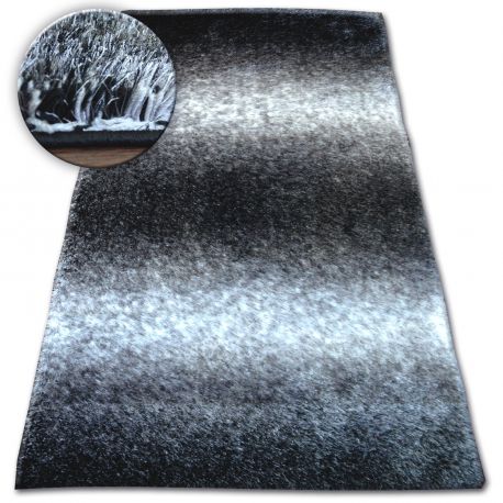 Teppich Shaggy SPACE 3D B315 schwarz/grau