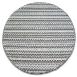 Carpet, round ZIGZAG beige 