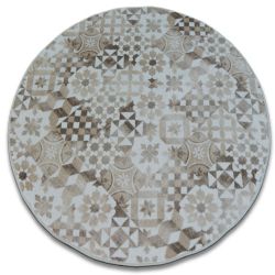 Ümmargune vaip MAIOLICA beež Lissaboni stiilis LISBOA